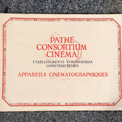 Catalogue Pathé Consortium Cinéma Appareils Cinématographiques