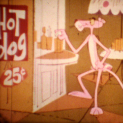 La Panthère Rose "Pinky à la Poursuite d'un Hot-Dog"