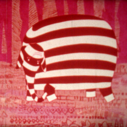 Éléphants rayés
