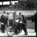 Course derrière Moto