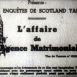 Les Enquêtes de Scotland Yard "L'Affaire de l'Agence Matrimoniale"
