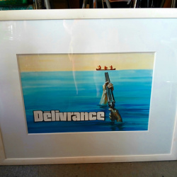 Gouache originale pour l'affiche de "Délivrance"